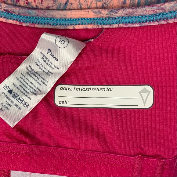 Ivivva Girls Racer Back Shelf Bra Tank Top Size 10 - Picture 8 of 13